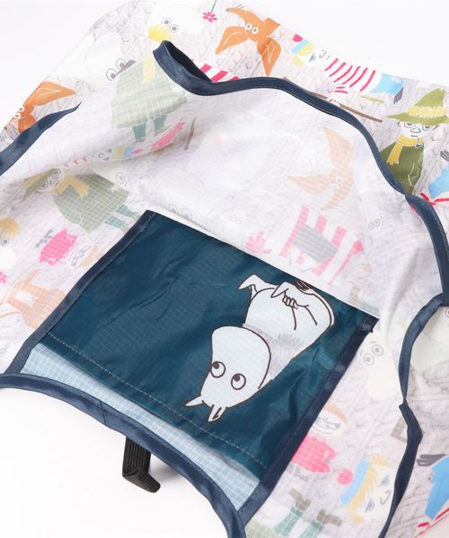 MOOMIN(ムーミン)の「MOOMIN ムーミン 転写クルクル ショッピングバッグ(エコバッグ/サブバッグ・レディース・レッド/オフホワイト・FREE)」の3枚目の写真