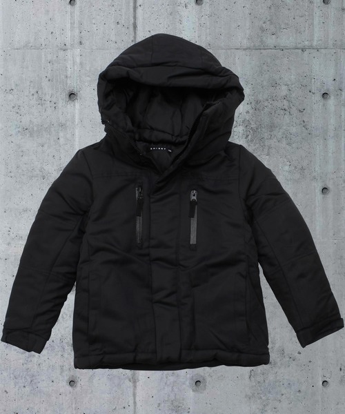 THE CASUAL(カジュアル)の「切替ボリュームフードジャケット キッズ(ダウンジャケット/コート・キッズ・ブラック/ベージュ/ネイビー/レッド・110/120/130/140/150/160)」の2枚目の写真
