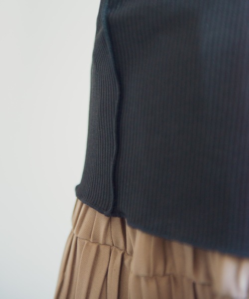 Aunt Marie's（アントマリーズ）の「AUNT MARIE'S メロウリブロングスリーブカットソー（Tシャツ/カットソー・レディース・ブラック/パープル/ブラウン/ベージュ・FREE）」の19枚目の写真