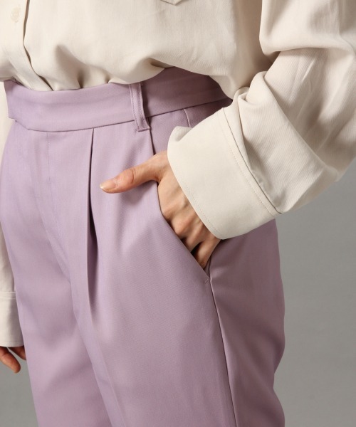 LOWRYS FARM（ローリーズファーム）の「カラーセンタープレスフレアパンツ　865050（その他パンツ・レディース・パープル/ブラウン/アイボリー・MEDIUM/LARGE）」の11枚目の写真