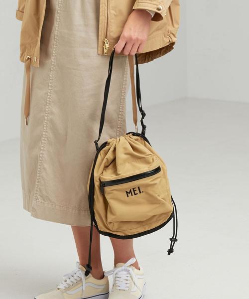 MEI（メイ）の「★★[メイ] MEI SC ドローバッグ（ショルダーバッグ・レディース・ブラック/ケリー/ベージュ・FREE）」の4枚目の写真