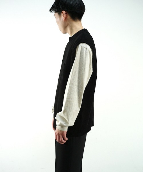 WELLDER（ウェルダー）の「WELLDER Oversize Pullover Knit Vest 