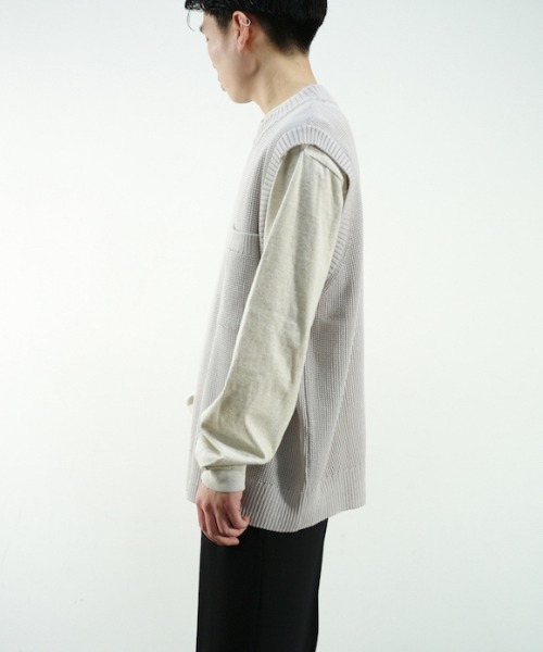 WELLDER（ウェルダー）の「WELLDER Oversize Pullover Knit Vest 