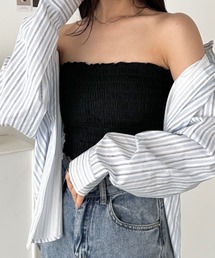 CLEA | 2WAYカップ付きシャーリングキャミソール(キャミソール)