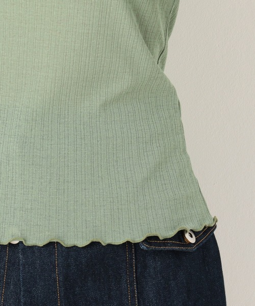 archives（アルシーヴ）の「シアーメロープルオーバー（Tシャツ/カットソー・レディース・ベージュ/ブルー/ブラック/グリーン・MEDIUM）」の8枚目の写真