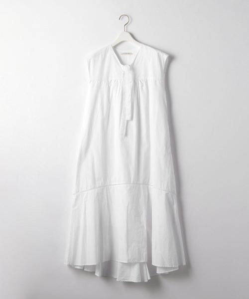 ne quittez pas（ヌキテパ） POPLIN ノースリーブ ワンピース セール】ne quittez pas（ヌキテパ） POPLIN ノースリーブ