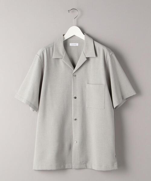 BEAUTY&YOUTH UNITED ARROWS(ビューティーアンドユースユナイテッドアローズ)の「BY リネンタッチ オープンカラー リラックスレギュラー シャツ(シャツ/ブラウス・メンズ・ライトブルー/ナチュラル/ダークグリーン/ライム・SMALL/MEDIUM/LARGE/X-LARGE)」の3枚目の写真
