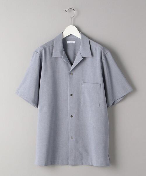 BEAUTY&YOUTH UNITED ARROWS(ビューティーアンドユースユナイテッドアローズ)の「BY リネンタッチ オープンカラー リラックスレギュラー シャツ(シャツ/ブラウス・メンズ・ライトブルー/ナチュラル/ダークグリーン/ライム・SMALL/MEDIUM/LARGE/X-LARGE)」の4枚目の写真