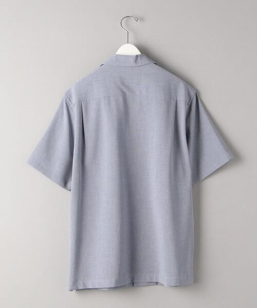 BEAUTY&YOUTH UNITED ARROWS(ビューティーアンドユースユナイテッドアローズ)の「BY リネンタッチ オープンカラー リラックスレギュラー シャツ(シャツ/ブラウス・メンズ・ライトブルー/ナチュラル/ダークグリーン/ライム・SMALL/MEDIUM/LARGE/X-LARGE)」の9枚目の写真