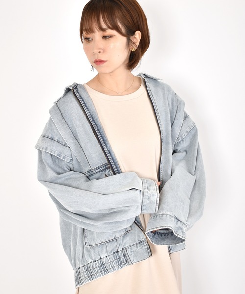 W Closet ダブルクローゼット の デニムブルゾン ブルゾン Wear