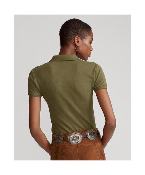 POLO RALPH LAUREN（ポロ ラルフ ローレン）の「スリム フィット ストレッチ ポロシャツ（ポロシャツ・レディース・グリーン・MEDIUM/LARGE/SMALL/X-SMALL/X-LARGE）」の8枚目の写真