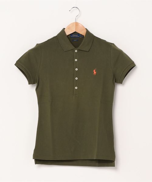POLO RALPH LAUREN（ポロ ラルフ ローレン）の「スリム フィット ストレッチ ポロシャツ（ポロシャツ・レディース・グリーン・MEDIUM/LARGE/SMALL/X-SMALL/X-LARGE）」の6枚目の写真