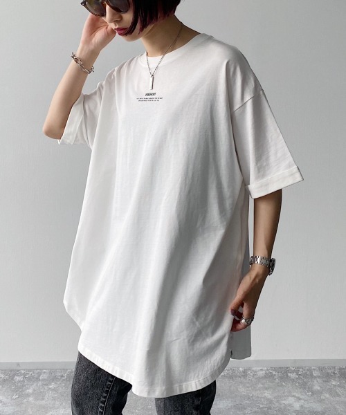 PAGEBOY（ページボーイ）の「プチロゴBIGTシャツ（Tシャツ/カットソー・レディース・ブラック/ブラウン/オフホワイト/グレイッシュベージュ・FREE）」の5枚目の写真