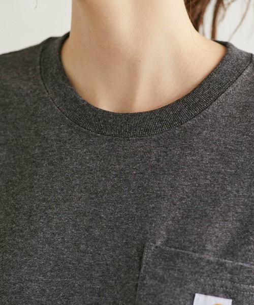 Carhartt(カーハート)の「【carhartt カーハート】 Workwear Pocket Long-Sleeve T-Shirts ポケット付きロングTシャツ(Tシャツ/カットソー・レディース・ホワイト/ブラック/ダークブラウン/ネイビー/グリーン/グレー系その他/ワイン・S/M/L)」の19枚目の写真