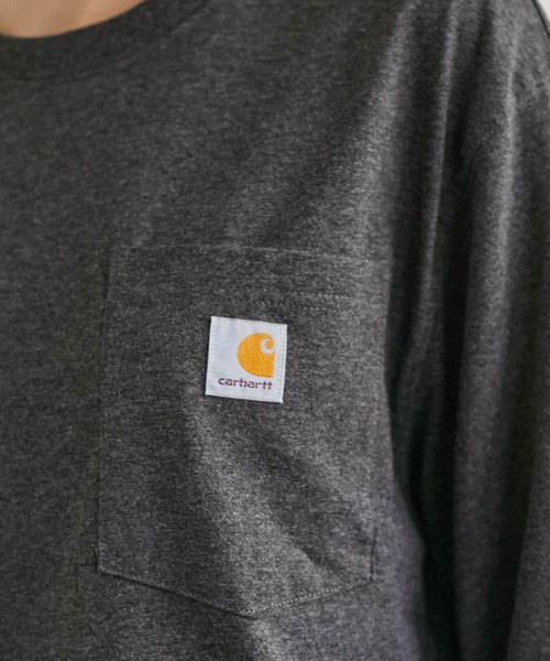 Carhartt(カーハート)の「【carhartt カーハート】 Workwear Pocket Long-Sleeve T-Shirts ポケット付きロングTシャツ(Tシャツ/カットソー・レディース・ホワイト/ブラック/ダークブラウン/ネイビー/グリーン/グレー系その他/ワイン・S/M/L)」の20枚目の写真