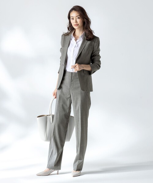 J.PRESS(ジェイプレス)の「【スーツ対応】Premium G.B. Conte テーラードジャケット(テーラードジャケット・レディース・ブラウン系/ネイビー系/ライトグレー系・7/11/9/13)」の22枚目の写真