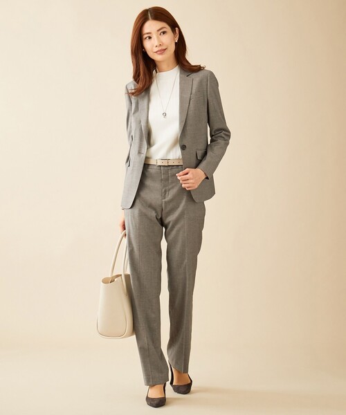 J.PRESS(ジェイプレス)の「【スーツ対応】Premium G.B. Conte テーラードジャケット(テーラードジャケット・レディース・ブラウン系/ネイビー系/ライトグレー系・7/11/9/13)」の5枚目の写真