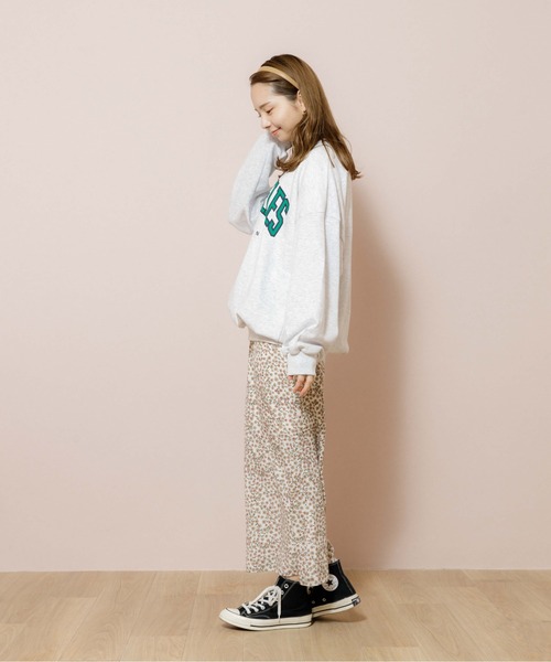 flower(フラワー)の「フラワースウィンギングスカート 3(スカート・レディース・パープル/ネイビー/カーキ/アイボリー・FREE)」の9枚目の写真