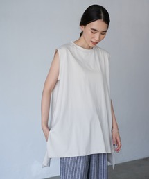 AMERICAN HOLIC | サイドスリットイレヘムノースリーブカットプルオーバー　〇＊(Tシャツ/カットソー)