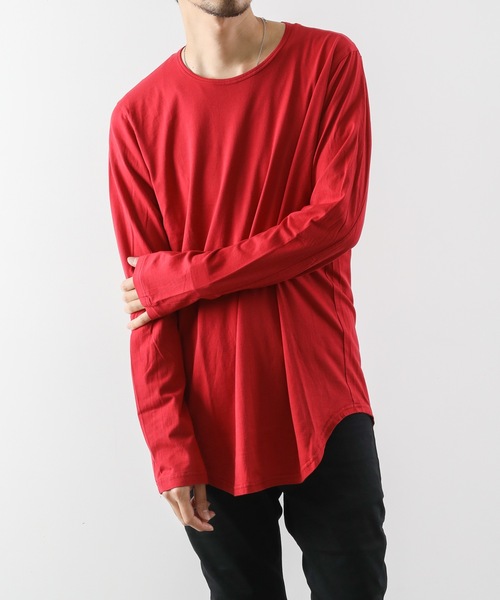 ATTACHMENT(アタッチメント)の「60/2度詰天竺 クルーネックL/S(Tシャツ/カットソー・メンズ・ホワイト/ライトグレー/ライトブルー/ブラック/レッド/グリーン/ダークグレー・1/2/3)」の7枚目の写真