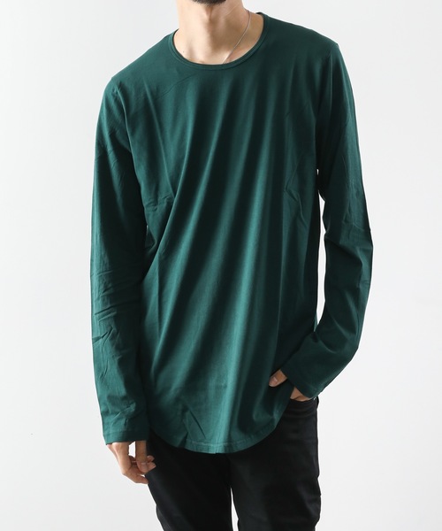 ATTACHMENT(アタッチメント)の「60/2度詰天竺 クルーネックL/S(Tシャツ/カットソー・メンズ・ホワイト/ライトグレー/ライトブルー/ブラック/レッド/グリーン/ダークグレー・1/2/3)」の6枚目の写真