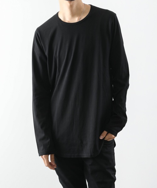 ATTACHMENT(アタッチメント)の「60/2度詰天竺 クルーネックL/S(Tシャツ/カットソー・メンズ・ホワイト/ライトグレー/ライトブルー/ブラック/レッド/グリーン/ダークグレー・1/2/3)」の3枚目の写真
