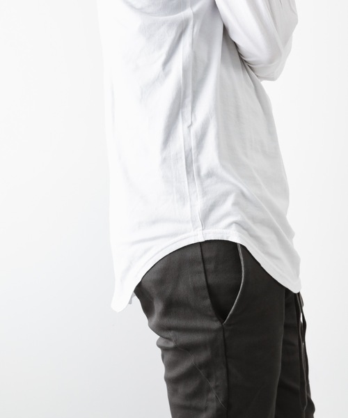 ATTACHMENT(アタッチメント)の「60/2度詰天竺 クルーネックL/S(Tシャツ/カットソー・メンズ・ホワイト/ライトグレー/ライトブルー/ブラック/レッド/グリーン/ダークグレー・1/2/3)」の10枚目の写真