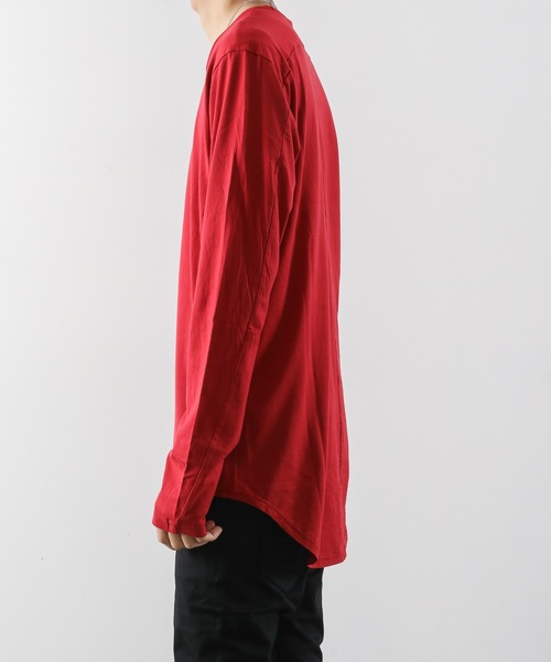 ATTACHMENT(アタッチメント)の「60/2度詰天竺 クルーネックL/S(Tシャツ/カットソー・メンズ・ホワイト/ライトグレー/ライトブルー/ブラック/レッド/グリーン/ダークグレー・1/2/3)」の12枚目の写真