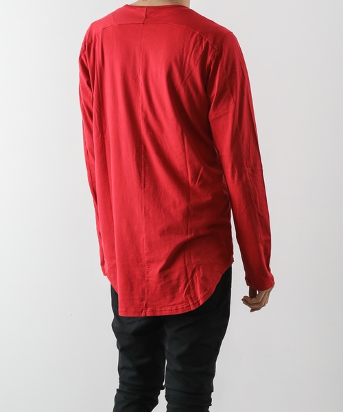 ATTACHMENT(アタッチメント)の「60/2度詰天竺 クルーネックL/S(Tシャツ/カットソー・メンズ・ホワイト/ライトグレー/ライトブルー/ブラック/レッド/グリーン/ダークグレー・1/2/3)」の13枚目の写真