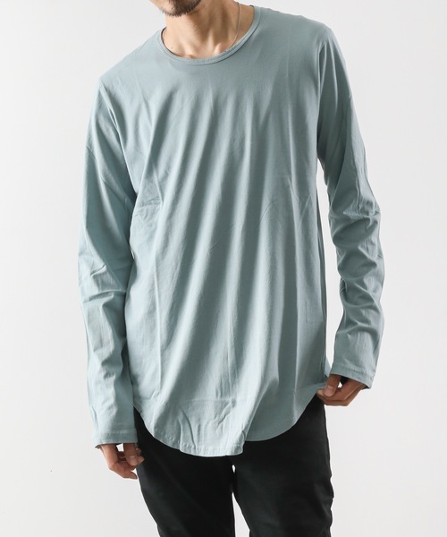 ATTACHMENT(アタッチメント)の「60/2度詰天竺 クルーネックL/S(Tシャツ/カットソー・メンズ・ホワイト/ライトグレー/ライトブルー/ブラック/レッド/グリーン/ダークグレー・1/2/3)」の16枚目の写真