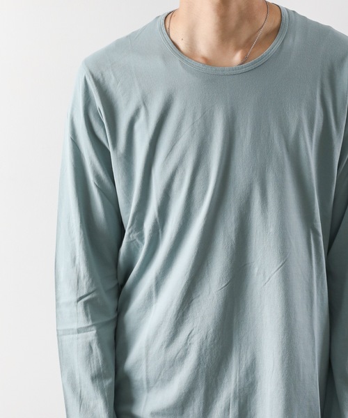 ATTACHMENT(アタッチメント)の「60/2度詰天竺 クルーネックL/S(Tシャツ/カットソー・メンズ・ホワイト/ライトグレー/ライトブルー/ブラック/レッド/グリーン/ダークグレー・1/2/3)」の19枚目の写真