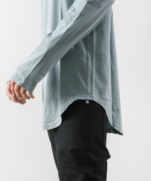 ATTACHMENT(アタッチメント)の「60/2度詰天竺 クルーネックL/S(Tシャツ/カットソー・メンズ・ホワイト/ライトグレー/ライトブルー/ブラック/レッド/グリーン/ダークグレー・1/2/3)」の20枚目の写真