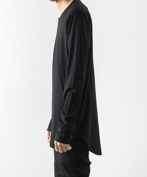 セール】60/2度詰天竺 クルーネックL/S（Tシャツ/カットソー