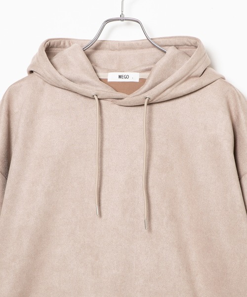 WEGO（ウィゴー）の「WEGO/フェイクスエードプルパーカー（パーカー・メンズ・ブラック/ベージュ/キャメル/パープル系その他/ブラウン系その他/サックスブルー・LARGE/MEDIUM）」の17枚目の写真