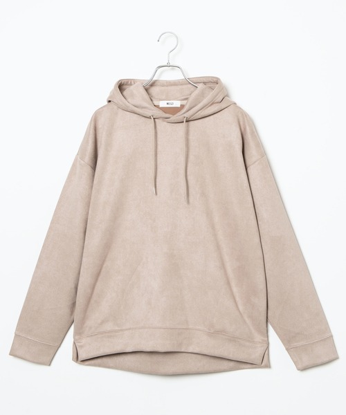 WEGO（ウィゴー）の「WEGO/フェイクスエードプルパーカー（パーカー・メンズ・ブラック/ベージュ/キャメル/パープル系その他/ブラウン系その他/サックスブルー・LARGE/MEDIUM）」の21枚目の写真