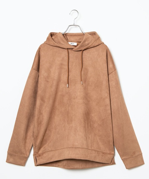 WEGO（ウィゴー）の「WEGO/フェイクスエードプルパーカー（パーカー・メンズ・ブラック/ベージュ/キャメル/パープル系その他/ブラウン系その他/サックスブルー・LARGE/MEDIUM）」の19枚目の写真