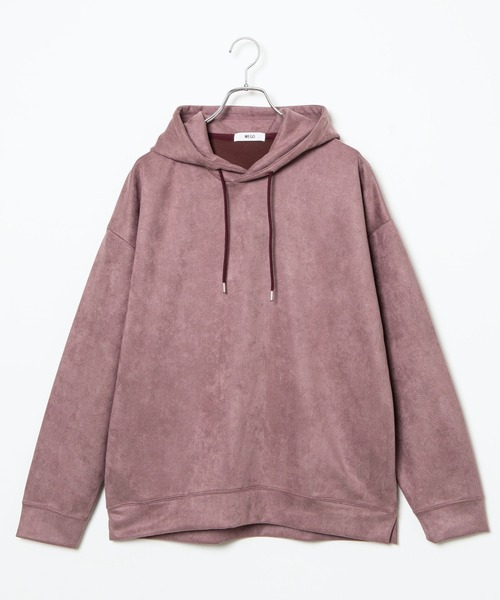 WEGO（ウィゴー）の「WEGO/フェイクスエードプルパーカー（パーカー・メンズ・ブラック/ベージュ/キャメル/パープル系その他/ブラウン系その他/サックスブルー・LARGE/MEDIUM）」の20枚目の写真