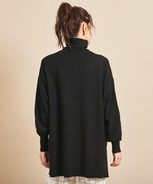 BEAUTY&YOUTH UNITED ARROWS(ビューティーアンドユースユナイテッドアローズ)の「BY∴ 12Gワイドタートルネックニット -ウォッシャブル-(ニット/セーター・レディース・モカ/ナチュラル/ブラック・FREE)」の5枚目の写真