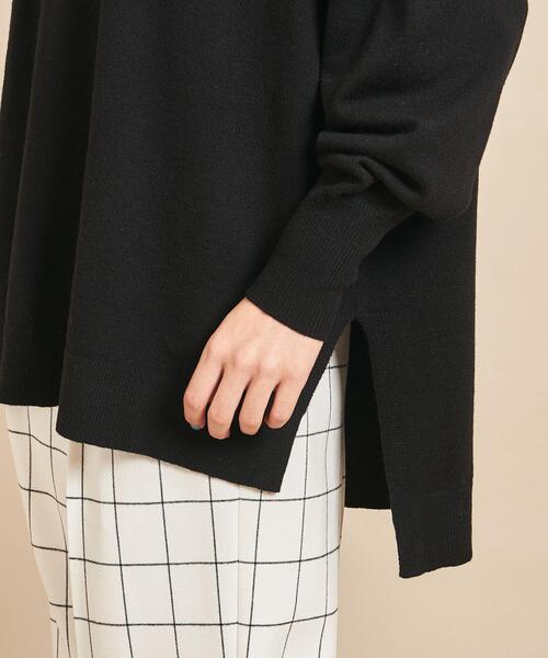 BEAUTY&YOUTH UNITED ARROWS(ビューティーアンドユースユナイテッドアローズ)の「BY∴ 12Gワイドタートルネックニット -ウォッシャブル-(ニット/セーター・レディース・モカ/ナチュラル/ブラック・FREE)」の7枚目の写真