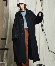 MAISON SPECIAL | 《ユニセックスアイテム》マルチファブリックオーバーサイズステンカラーコート 【MAISON SPECIAL/メゾンスペシャル】(ステンカラーコート)
