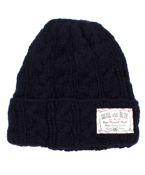 WEGO(ウィゴー)の「WEGO/アランケーブルニットキャップ(ニットキャップ/ビーニー・メンズ・ネイビー/ワイン/オレンジ/オフホワイト/グリーン・FREE)」の4枚目の写真