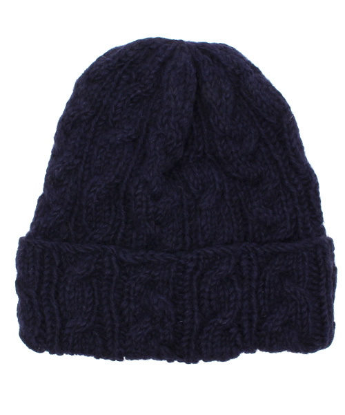 WEGO(ウィゴー)の「WEGO/アランケーブルニットキャップ(ニットキャップ/ビーニー・メンズ・ネイビー/ワイン/オレンジ/オフホワイト/グリーン・FREE)」の6枚目の写真