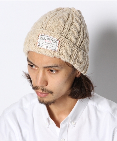 WEGO(ウィゴー)の「WEGO/アランケーブルニットキャップ(ニットキャップ/ビーニー・メンズ・ネイビー/ワイン/オレンジ/オフホワイト/グリーン・FREE)」の10枚目の写真