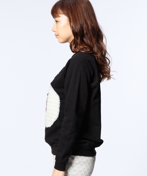 UNITED ARROWS（ユナイテッドアローズ）の「＜MICHAELA BUERGER(ミカエラ　バーガー)＞ LOVE スウェット（スウェット・レディース・ブラック・X-SMALL）」の3枚目の写真
