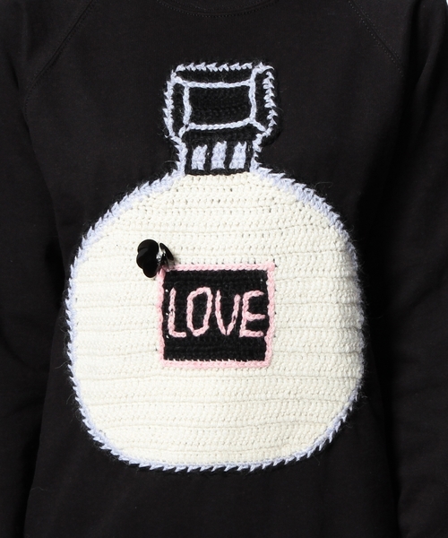 UNITED ARROWS（ユナイテッドアローズ）の「＜MICHAELA BUERGER(ミカエラ　バーガー)＞ LOVE スウェット（スウェット・レディース・ブラック・X-SMALL）」の9枚目の写真