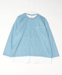 ※セット商品 ビッグロングスリーブアンサンブル - スエードタッチプルオーバー&天竺カットソー