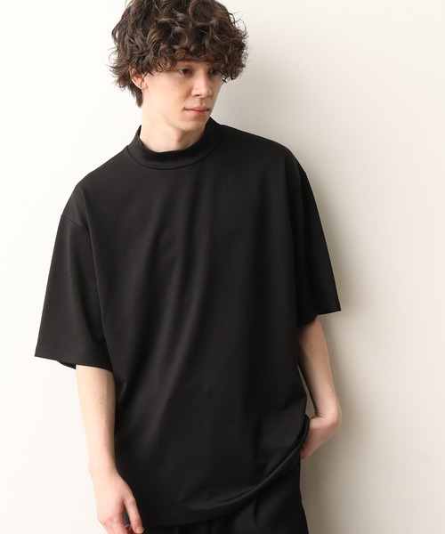 JUNRED(ジュンレッド)の「ラウンドモックネックTEE(Tシャツ/カットソー・メンズ・ホワイト/ブラック/ベージュ・M/L)」の3枚目の写真