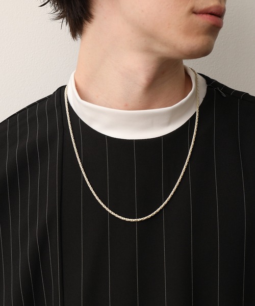 JUNRED(ジュンレッド)の「ラウンドモックネックTEE(Tシャツ/カットソー・メンズ・ホワイト/ブラック/ベージュ・M/L)」の14枚目の写真