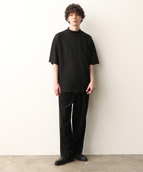 JUNRED(ジュンレッド)の「ラウンドモックネックTEE(Tシャツ/カットソー・メンズ・ホワイト/ブラック/ベージュ・M/L)」の11枚目の写真