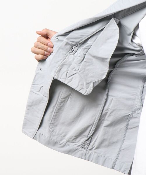 PAZZO（パッゾ）の「【小松マテーレ】×【PAZZO】 BJドビークロス ジャケット（テーラードジャケット・メンズ・ライトグレー/ブラック/ネイビー/ピンク系その他/ライトグレー系・44/48/50/40）」の8枚目の写真